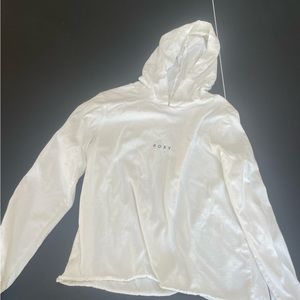 white roxy pullover